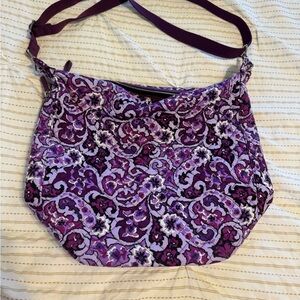 Vera Bradley Carson Hobo Bag Lilac Paisley